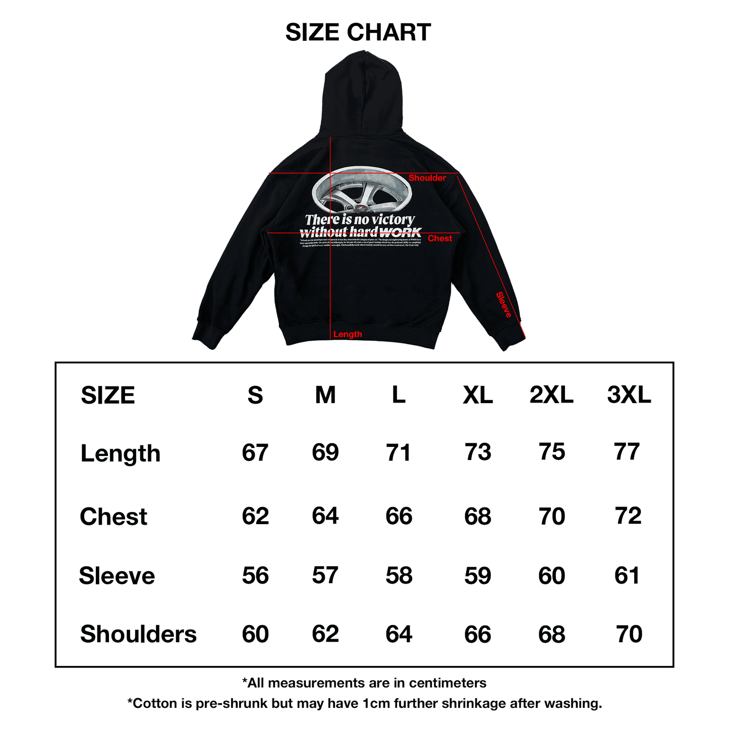 Hard Work VSKF HOODIE (BLACK)