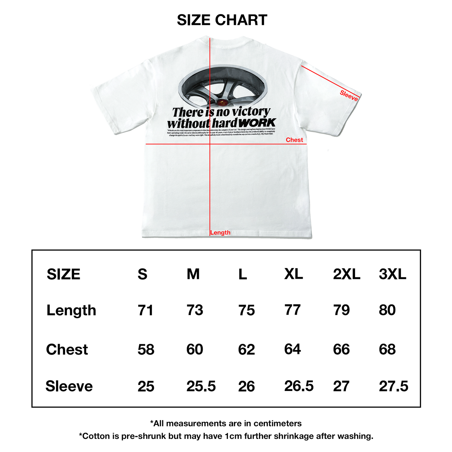 Hard Work VSKF TSHIRT (WHITE)