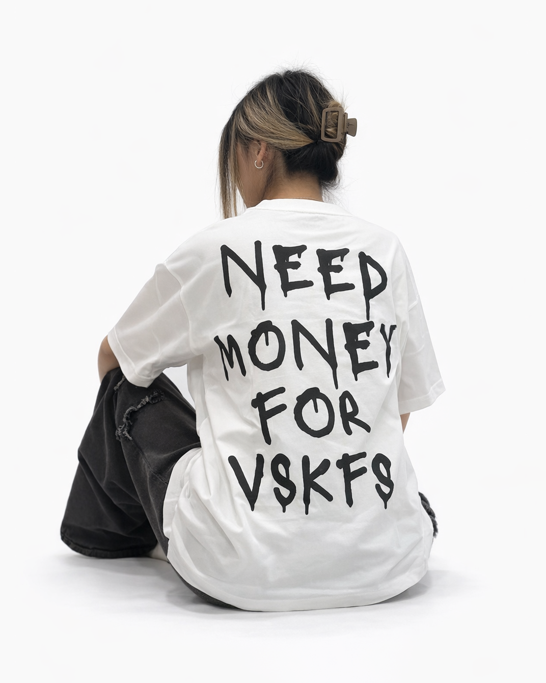 Need Money for VSKFs TSHIRT (WHITE)