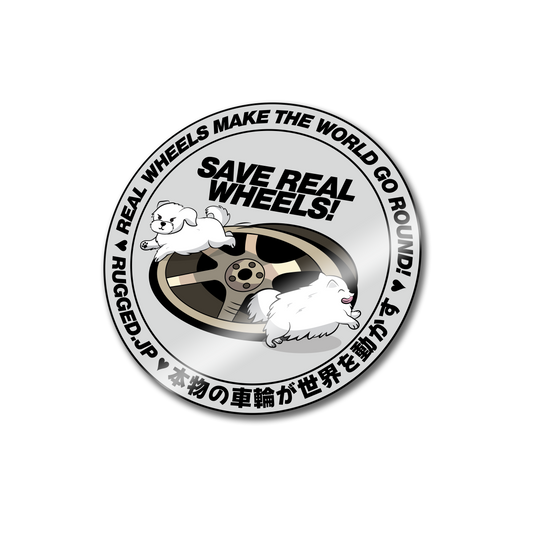 Save Real Wheels! CREST STICKER