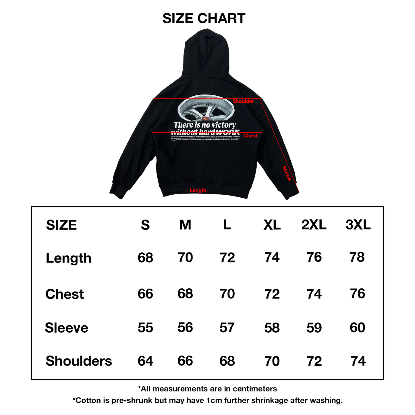 Hard Work VSKF HOODIE (BLACK)